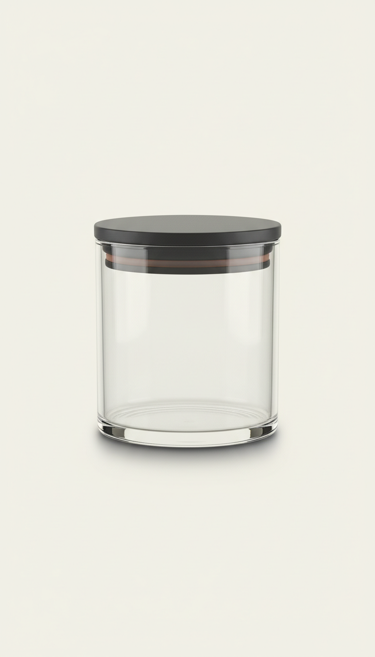 Glass Storage Canister with Bamboo Lid