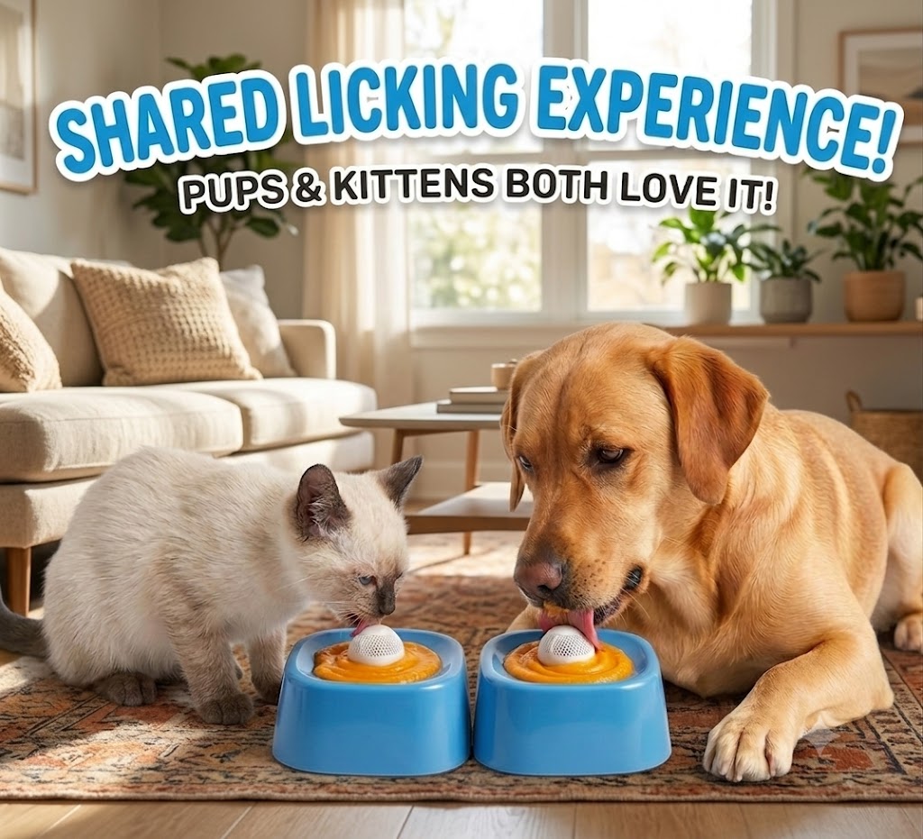 Interactive Slow Feeder Dog Lick Bowl – Perfect for Yogurt, Peanut Butter & Bone Broth | Non-Slip Enrichment Bowl That Slows Eating, Reduces Anxiety & Keeps Dogs Entertained