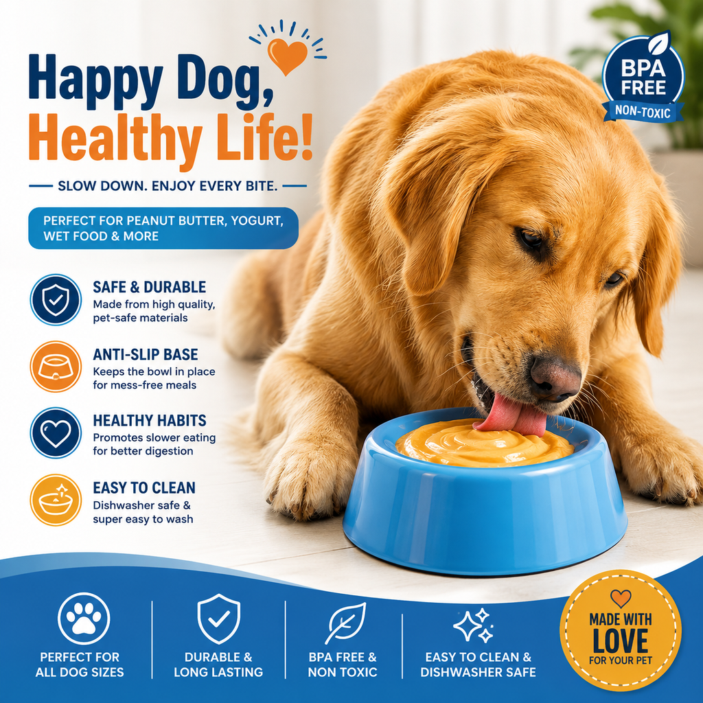 Interactive Slow Feeder Dog Lick Bowl