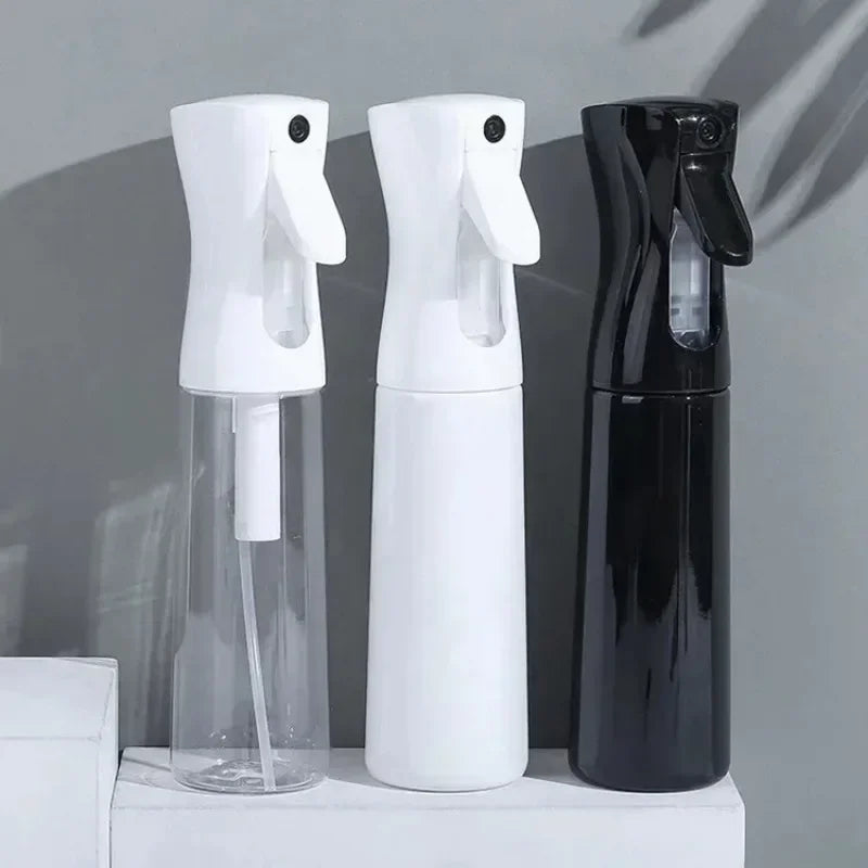 Continuous Fine Mist Spray Bottle – Refillable High-Pressure Water Sprayer for Hair, Barber, Plants, Cleaning & Beauty | Leak-Proof 360° Design