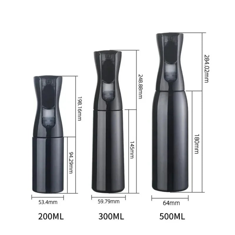 Continuous Fine Mist Spray Bottle – Refillable High-Pressure Water Sprayer for Hair, Barber, Plants, Cleaning & Beauty | Leak-Proof 360° Design