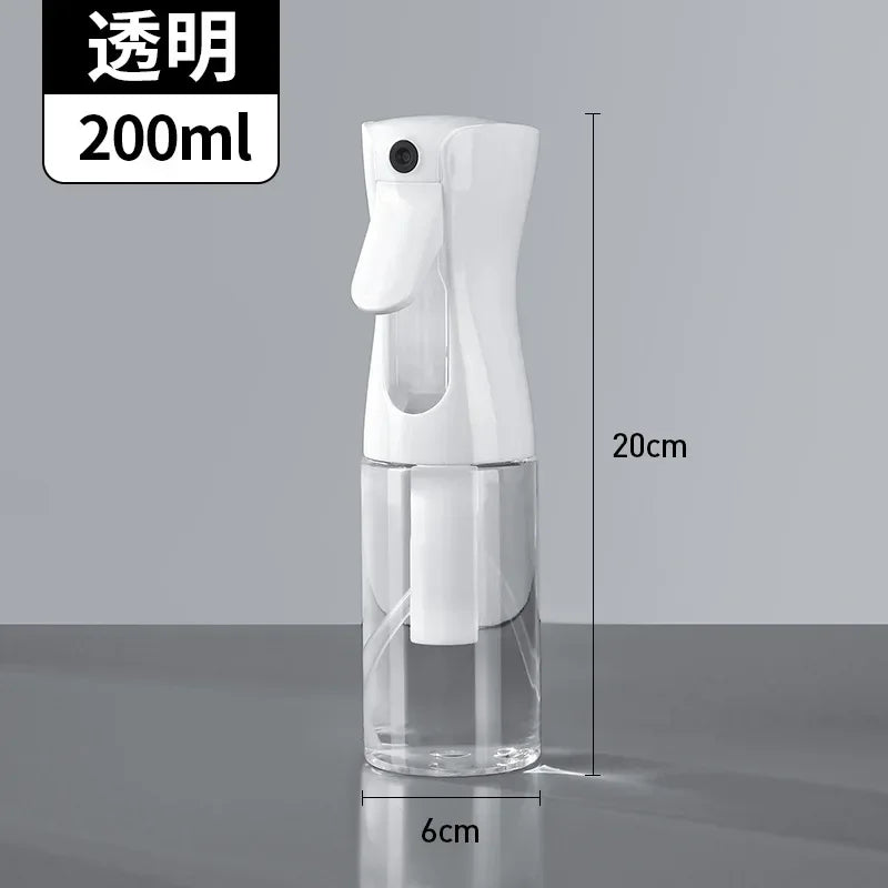 Continuous Fine Mist Spray Bottle – Refillable High-Pressure Water Sprayer for Hair, Barber, Plants, Cleaning & Beauty | Leak-Proof 360° Design