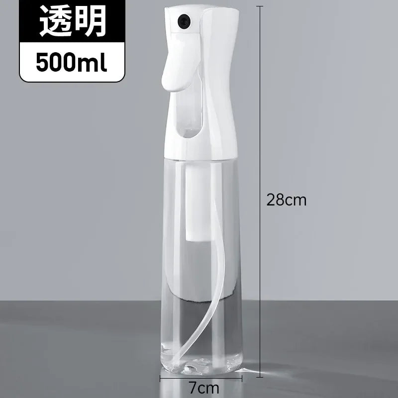 Continuous Fine Mist Spray Bottle – Refillable High-Pressure Water Sprayer for Hair, Barber, Plants, Cleaning & Beauty | Leak-Proof 360° Design