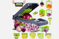 16-in-1 Multifunction Vegetable Chopper – Mandoline Slicer, Food Dicer, Onion Cutter, Fruit Slicer & Peeler for Fast Kitchen Meal Prep
