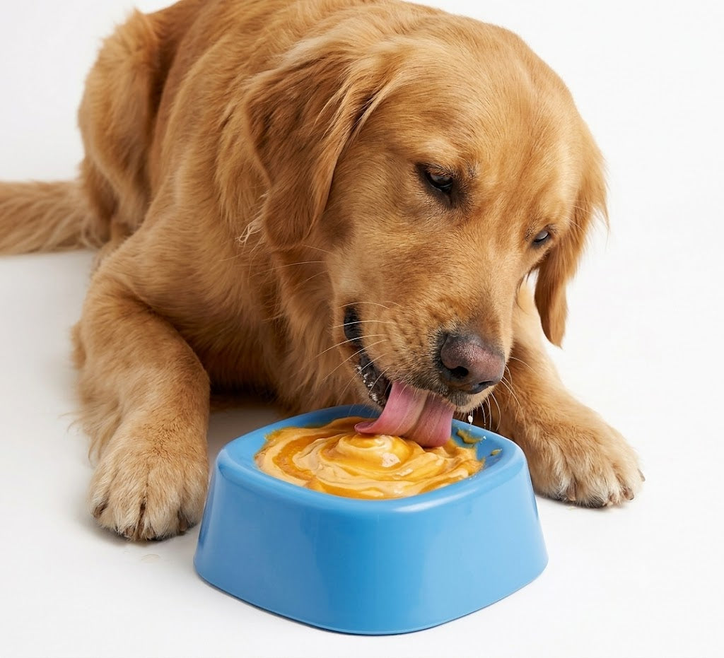 Interactive Slow Feeder Dog Lick Bowl – Perfect for Yogurt, Peanut Butter & Bone Broth | Non-Slip Enrichment Bowl That Slows Eating, Reduces Anxiety & Keeps Dogs Entertained